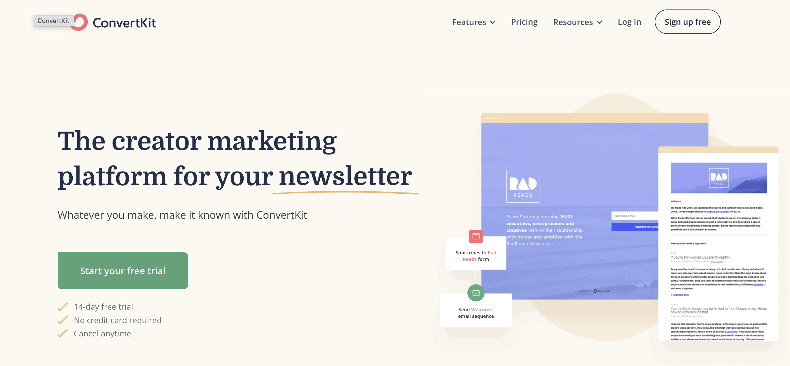 Imagine if Podia, Circle, ConvertKit, Airtable and Ghost Had a Baby.